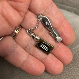 Vintage Hickok Letter MTie Clasp Tie Tack